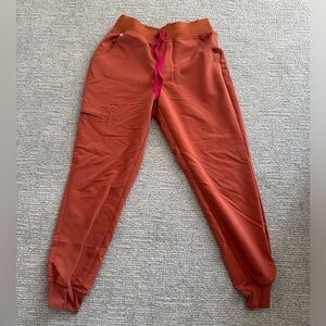 Terracotta High Waisted Zamora Jogger Figs Scrubs